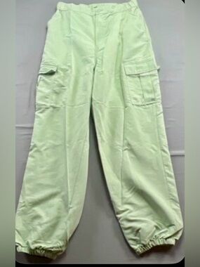 HM Divided Yoga Mint Green Gym Cargo Active Pants Sports Parachute Women's  XS